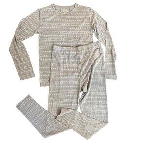 32 Degrees Heat Kids Long Sleeve Base Layer Legging Set kids XL 16-18 grey